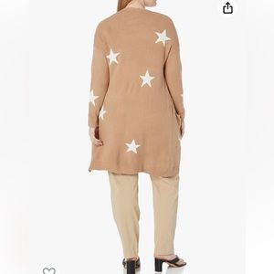 Evans NWT Long Open Starry Cardigan - size 22/24